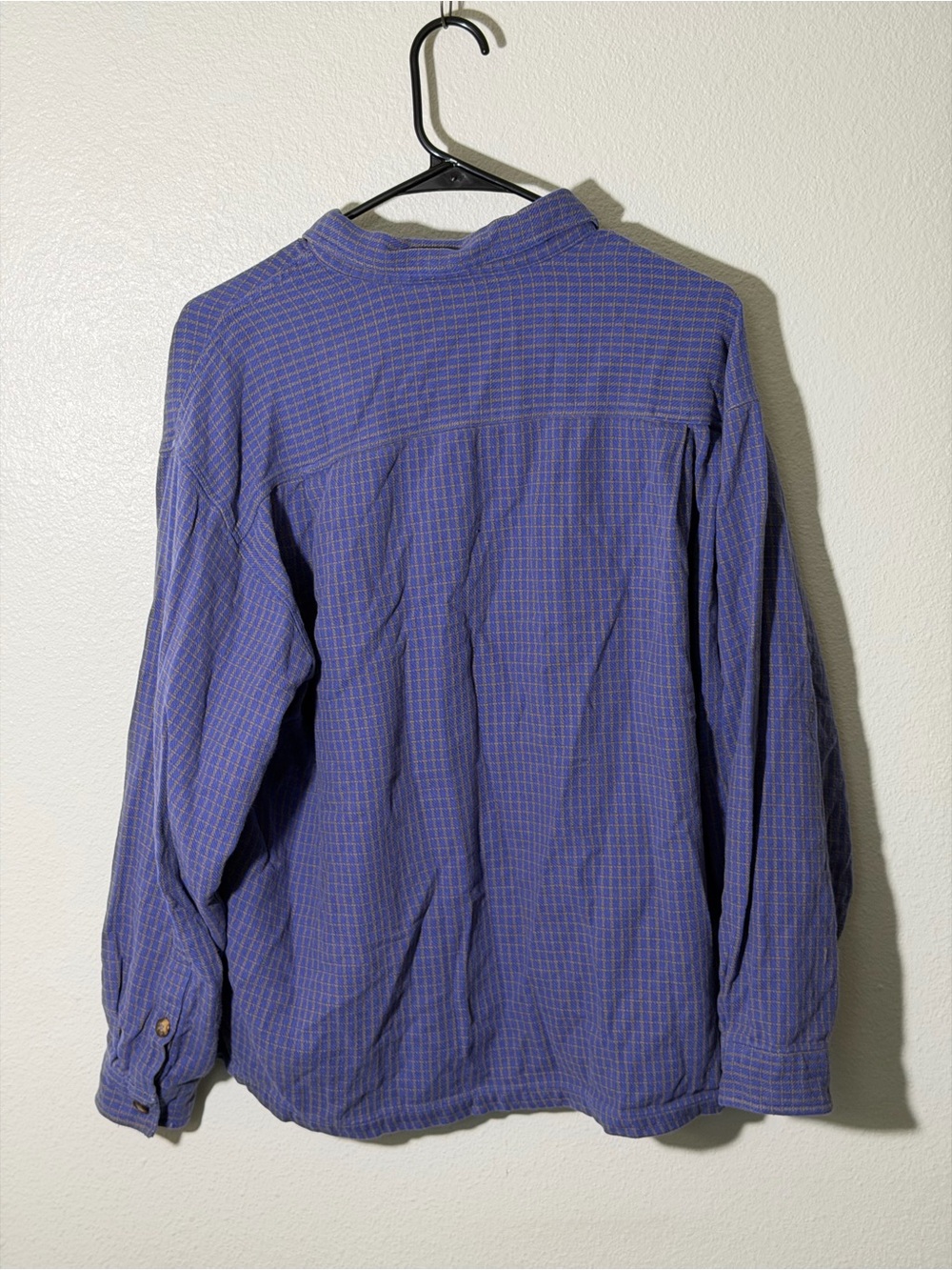 Vintage Patagonia Flannel Shirt Men’s L Blue Plaid Organic Cotton MadeinPortugal - Picture 2 of 6